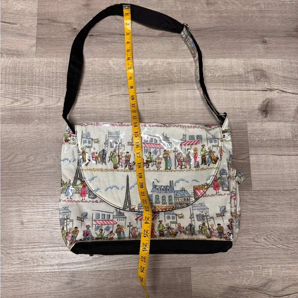 Timi & Leslie by Leslie Newton Parisian Print Baby Messenger Bag